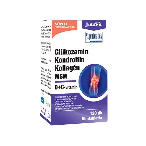 Jutavit Glucosamin, Chondroitin, Kollagen, MSM, Vitamin D + C, 120 tablets