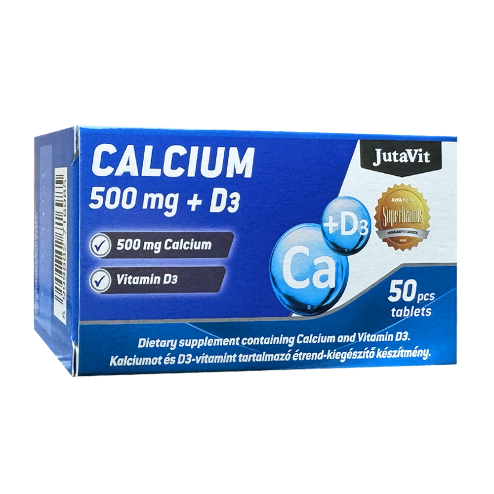 JutaVit Calcium 500 mg + Vitamin D3, 50 Tabletten