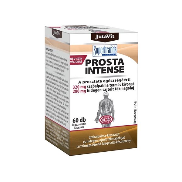 JutaVit Prosta Intense gulsčiosios serenojos ekstraktas + moliūgų sėklų aliejus, 60 kapsulių