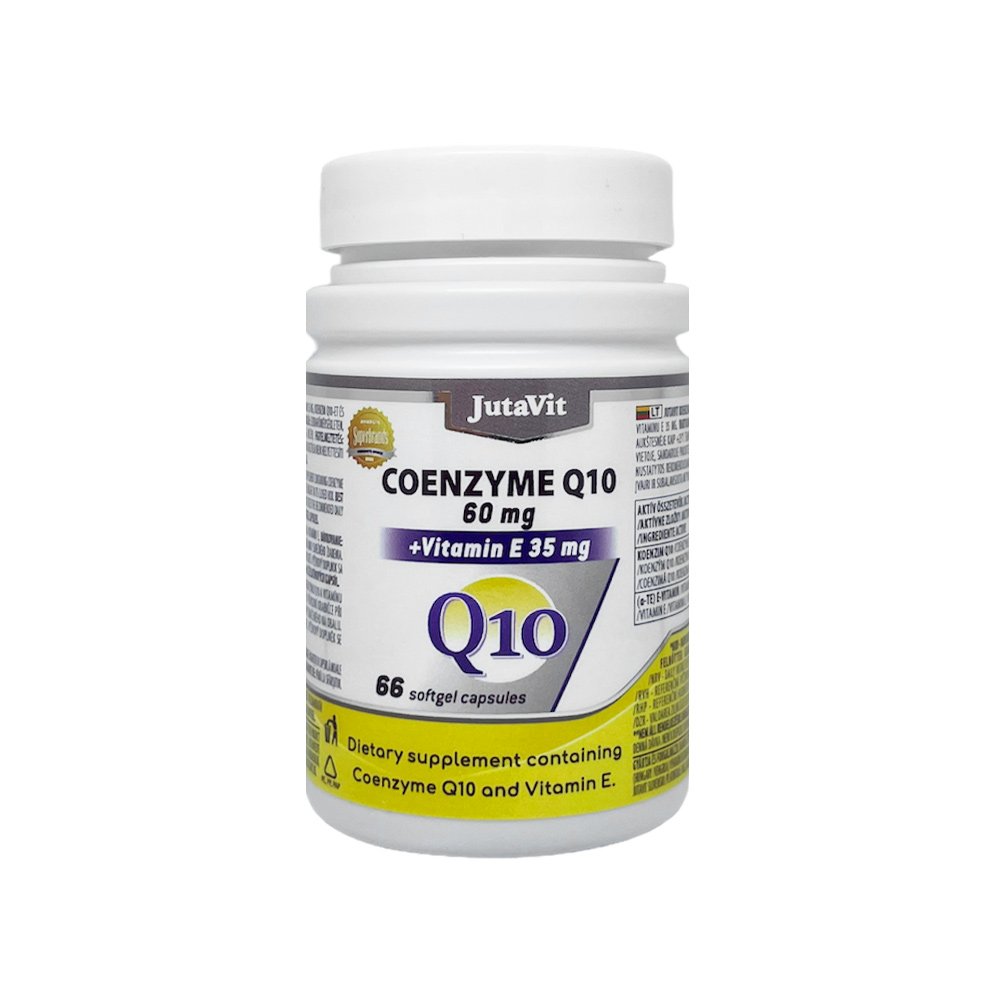 JutaVit Coenzym Q10 60 mg + Vitamin E 35 mg, 66 Kapseln