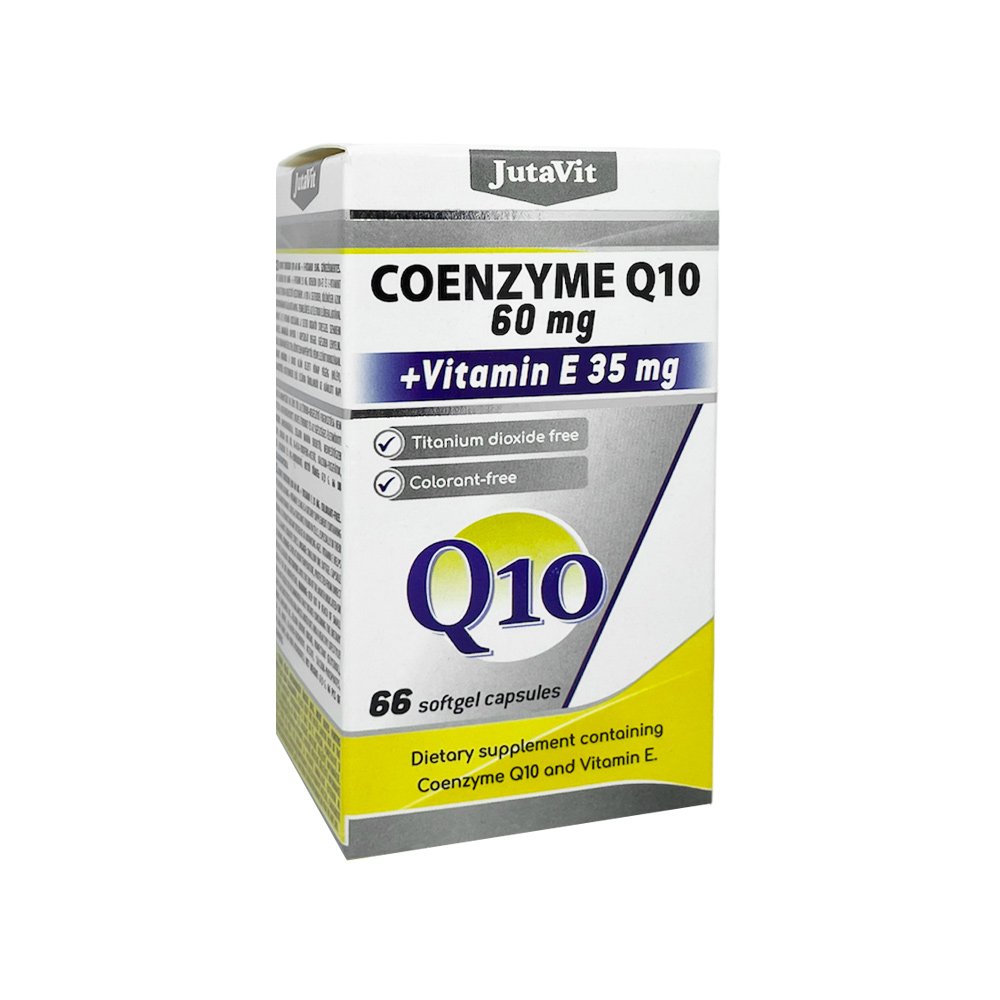 JutaVit Coenzym Q10 60 mg + Vitamin E 35 mg, 66 Kapseln