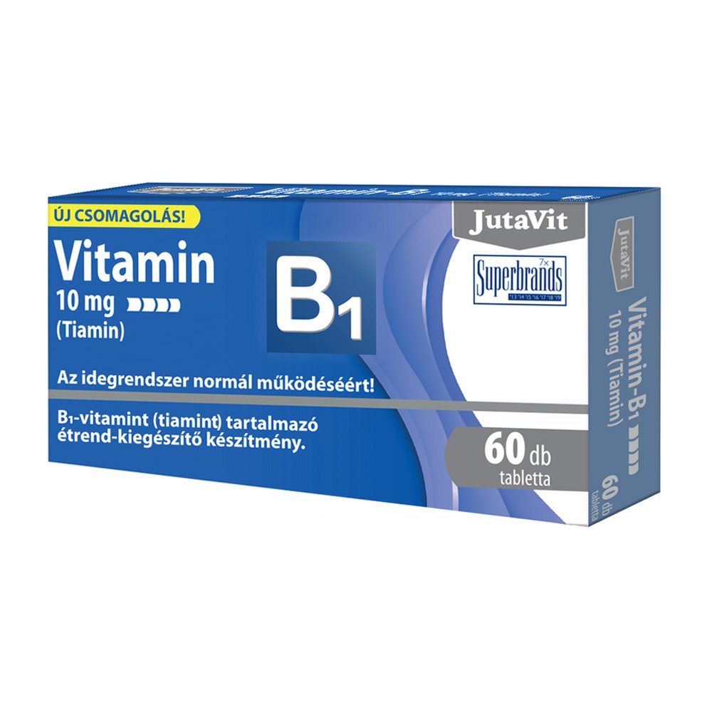 JutaVit vitaminas B1 (tiaminas), 60 tablečių