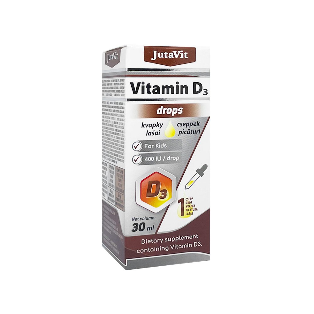 JutaVit Vitamin D3 Tropfen 10 µg 400 IU für Kinder, 30 ml