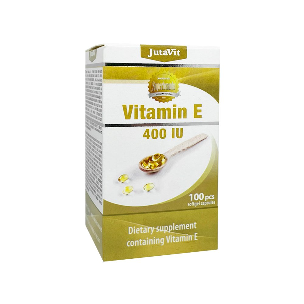 JutaVit vitaminas E 400 TV, 100 kapsulių