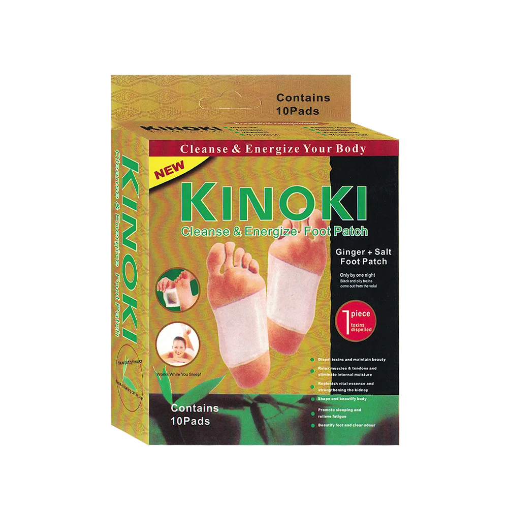 Kinoki Gold Detox Entgiftungspflaster, 10 Stück.