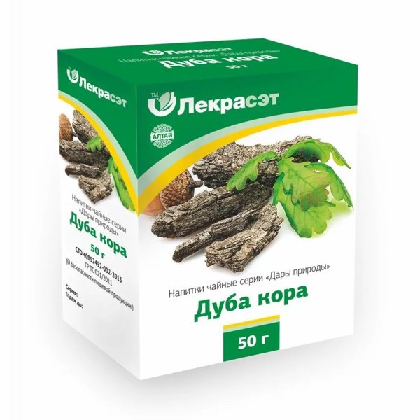 Lekraset herbal tea "Oak bark", 50 g