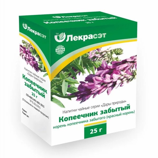 Lekraset herbal tea "Sweetvetch" hedysarum, red root, 25 g