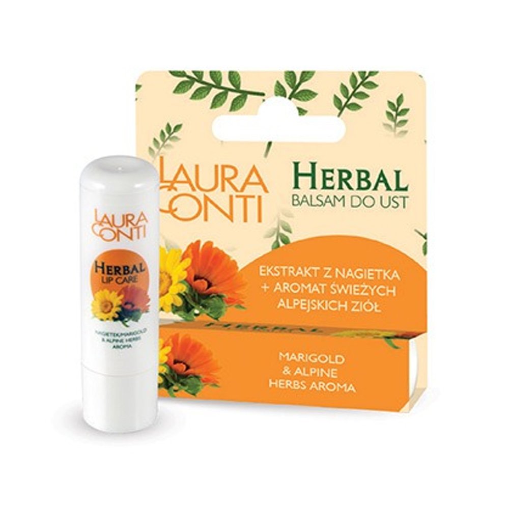 Laura Conti herbal lip balm with calendula oil and alpine herbs 4,8 g