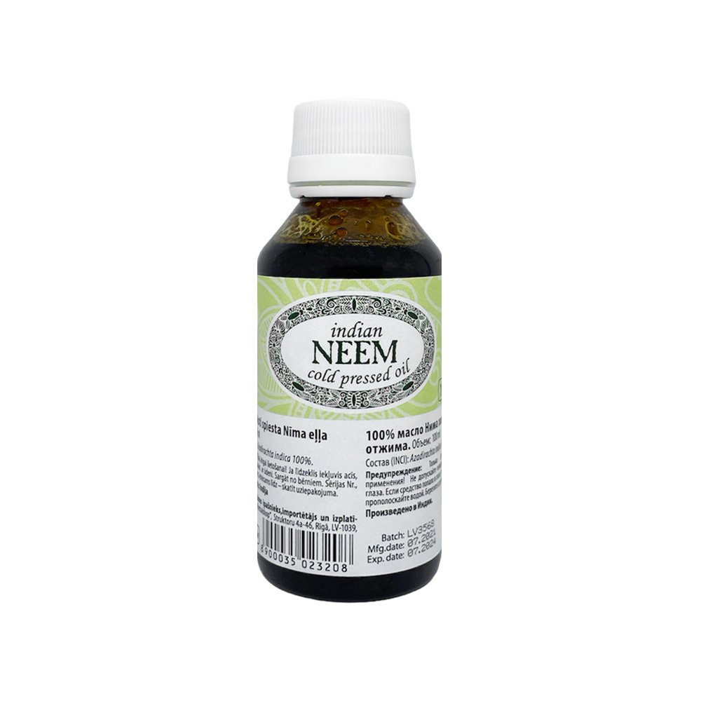 Neem indinio nimbamedžio aliejus šalto spaudimo, 100 ml