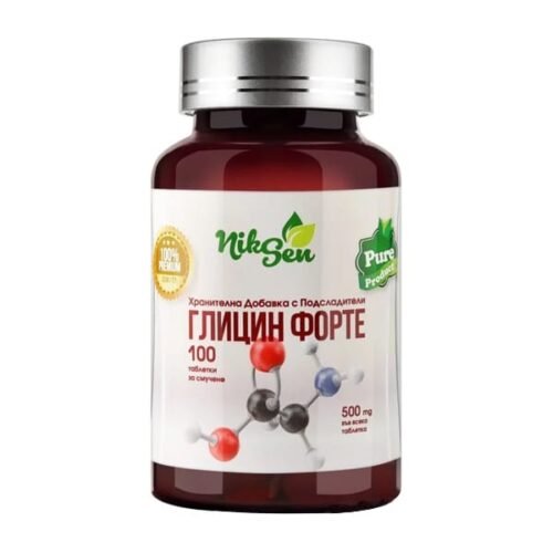 NikSen glicin forte + vitaminai B1 + B6 + B12, 100 tablečių