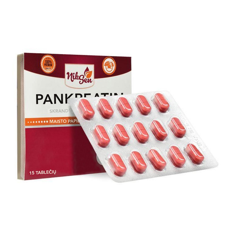 Niksen Pankreatin 200 mg, 15 Tabletten