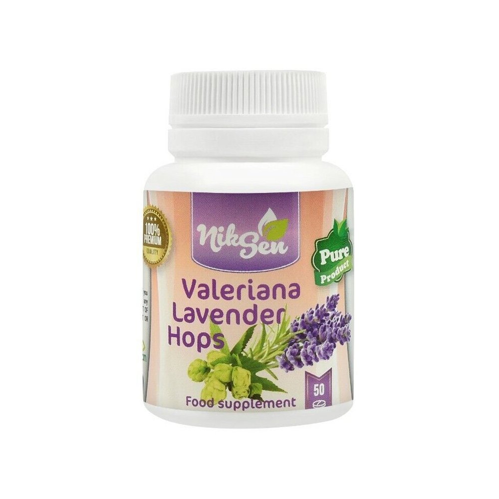 NikSen Baldrian + Lavendel + Hopfen, 50 Tabletten