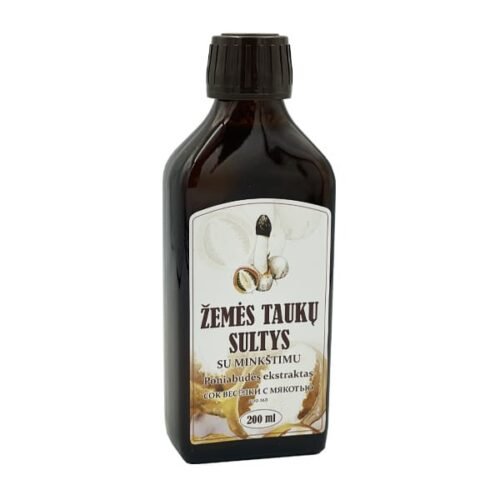 Žemės taukų sultys poniabudės ekstraktas su minkštimu, 200 ml