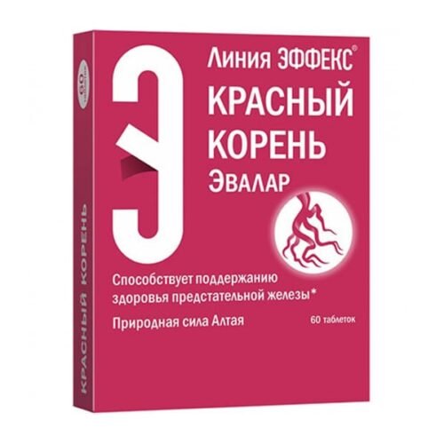 Evalar raudonoji šaknis + cinkas + vitaminas E, 60 tablečių