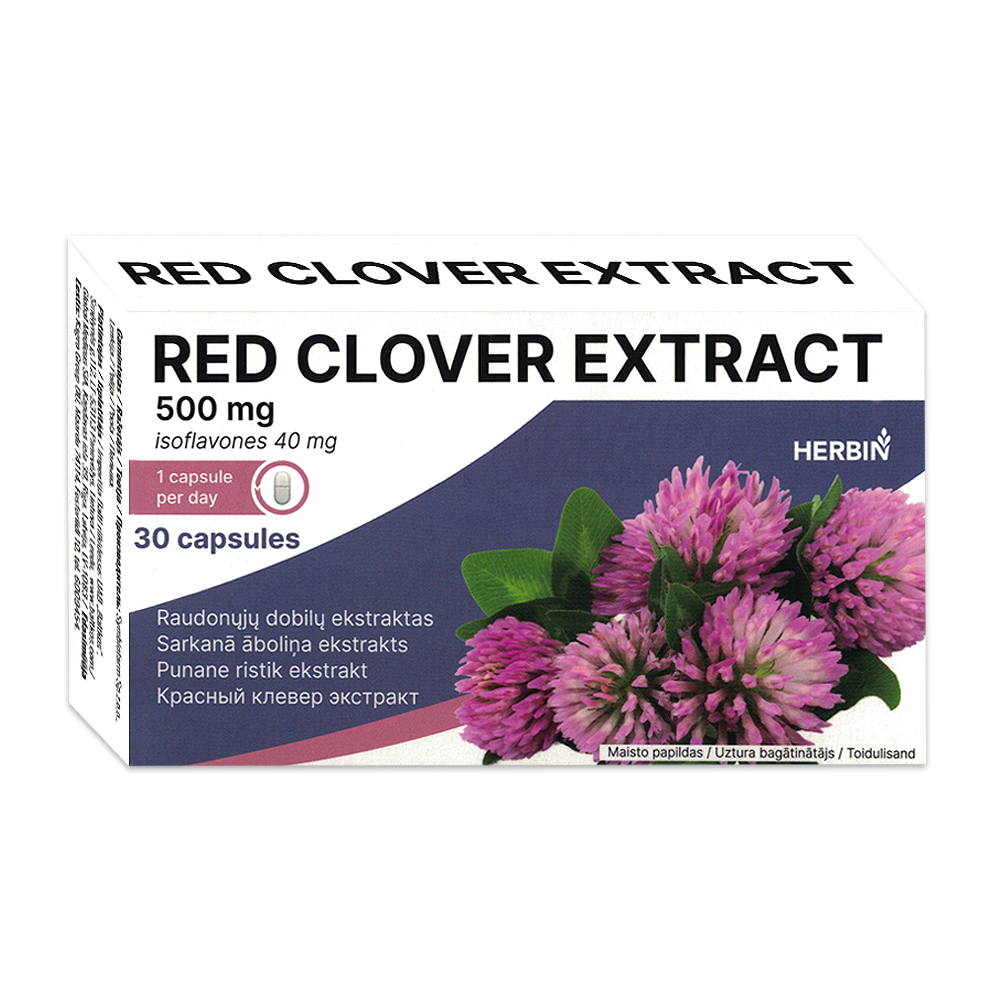 Herbin Red clover extract for women, 30 capsules