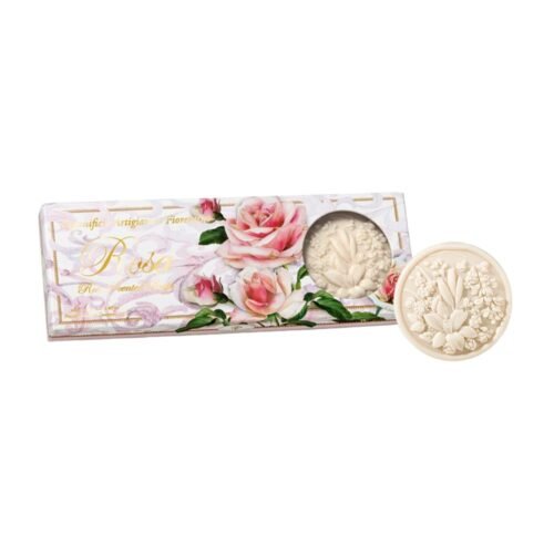 Fiorentino Seifenset rund Rose, 375 g