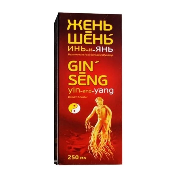 Shuster gin-seng yin-and-yang balzamas be alkoholio, 250 ml