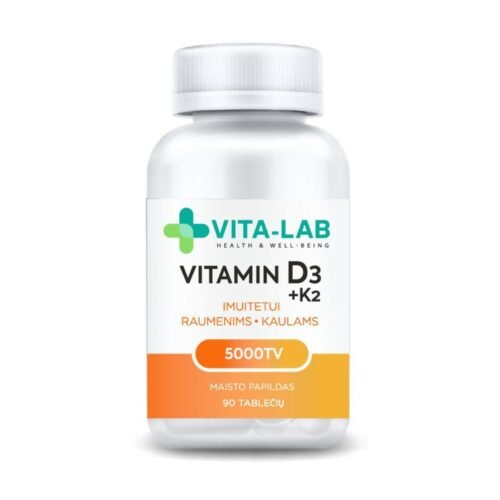 VITA-LAB Food supplement Vitamin D3 5000 + K2, 90 tablets