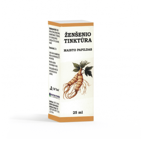 Ženšenio tinktūra, 25 ml