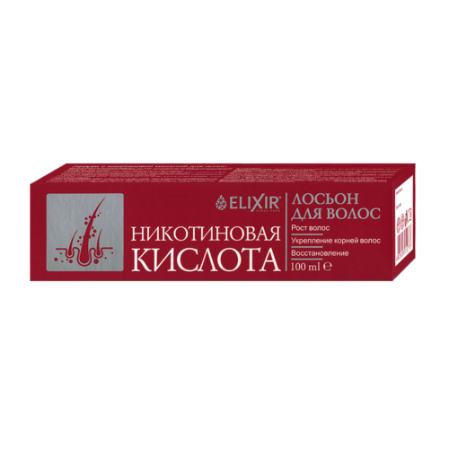Elixier Nikotinsäurelotion für Haarwachstum, Stärkung und Wiederherstellung, 100 ml
