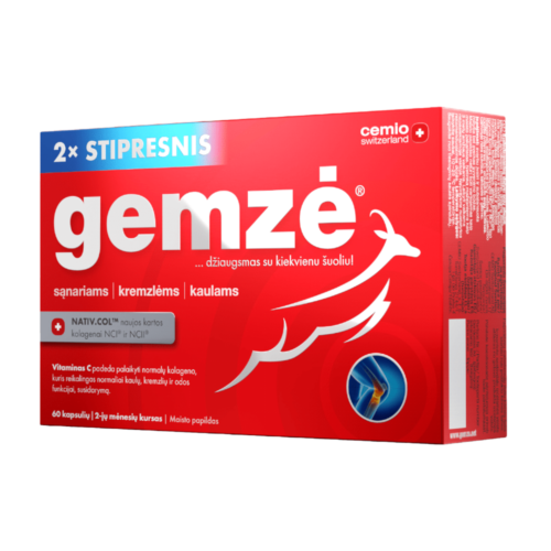 CEMIO GEMZĖ 2X STIPRESNIS, 60 kapsulių