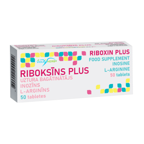 Riboksinas plus inozinas + L-argininas, 50 tablečių