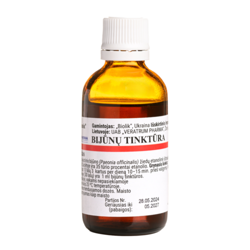 Biolik Bijūnų tinktūra, 50 ml