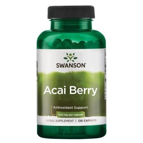 Acai uogų ekstraktas 500 mg, 120 kapsulių