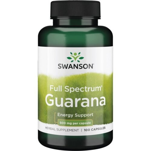 Guarana 1000 mg, 100 kapsulių