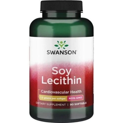 Lecitinas (be GMO) 1200 mg, 90 kapsulių