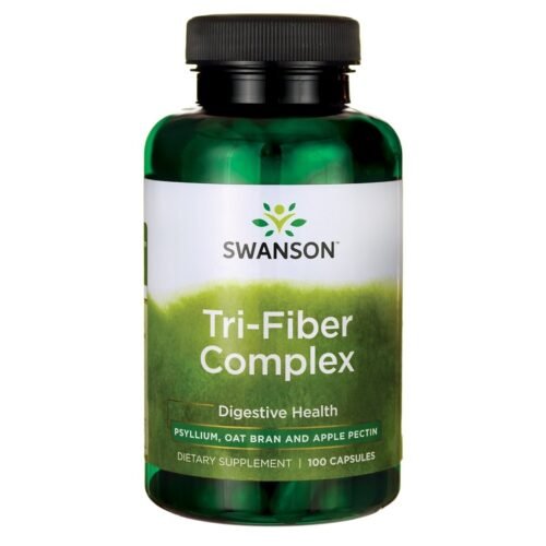 Diätfaserkomplex mit Psyllium-Hülsen, Haferkleie und Apfelpektin, 100 Kapseln