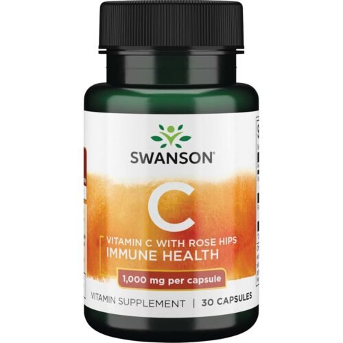 Vitaminas C 1000 mg su erškėčių ekstraktu, 30 kapsulių