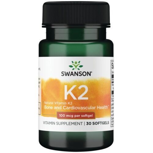 Vitaminas K2 100 mcg, 30 kapsulių