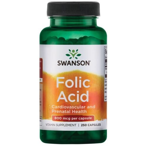 Folio rūgštis 800 mcg, 250 kapsulių