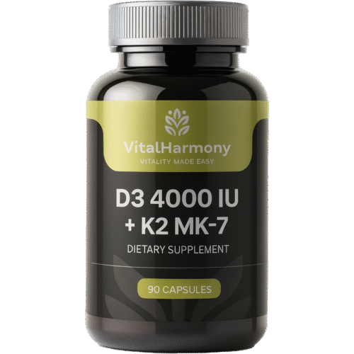 VitalHarmony D3 4000 + K2, 90 capsules